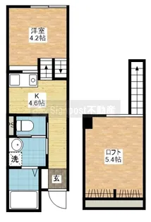 Signpost界II【1階】の間取り