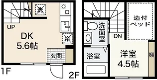メゾネットShozokuIIの間取り