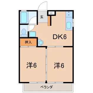 カールヘルム【2階】の間取り