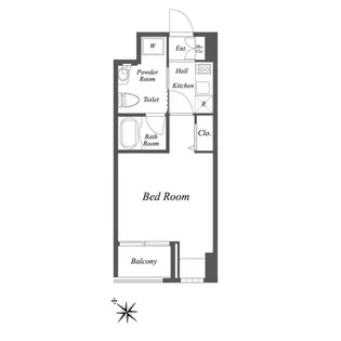 ニューシティアパートメンツ新川II【5階】の間取り
