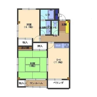 シープル88【2階】の間取り