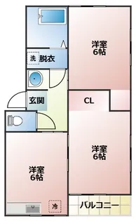 メゾンドケイII105【1階】の間取り
