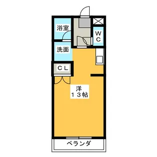 ユーミーマンションクレセール【2階】の間取り