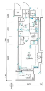 ガリシア浜松町【6階】の間取り