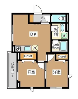 キャピタル・ヴィラ【1階】の間取り