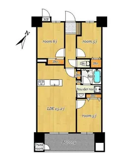 エイルマンション【4階】の間取り