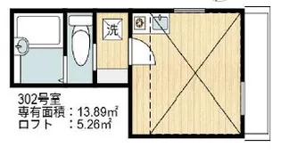 クミハウス上野【3階】の間取り