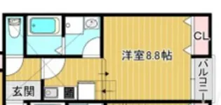 Calm竹下【2階】の間取り