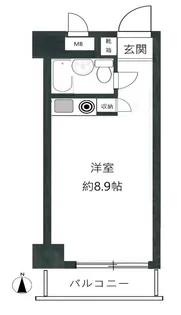 エルハイム麹町【7階】の間取り