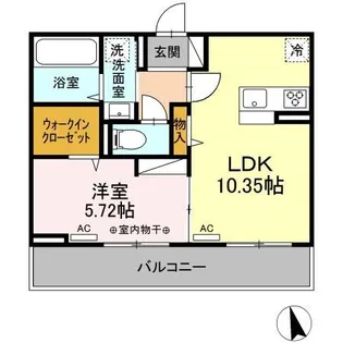ピアニー問屋町【2階】の間取り