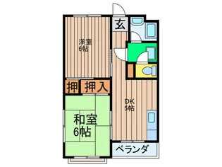 翠香マンション【4階】の間取り