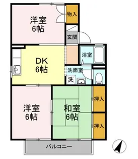 コーポさくら【2階】の間取り