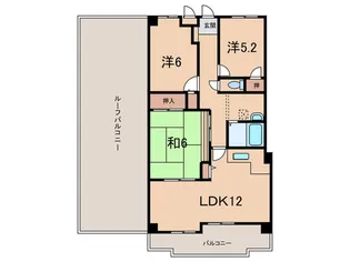 フレイグラント坂山【4階】の間取り