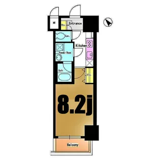 Dormouse Castle【8階】の間取り