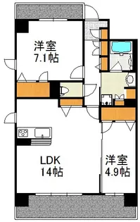 メゾンデール新大阪【6階】の間取り