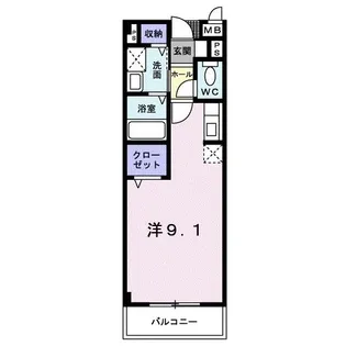 ソレイユ・ルバン【2階】の間取り