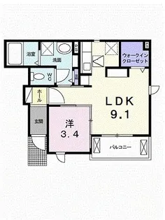 ベネディーレ III【1階】の間取り