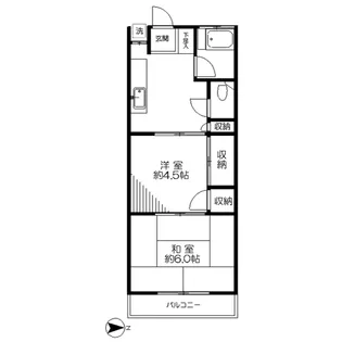 コーポラス永福B棟【2階】の間取り