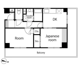 サンピア大森【4階】の間取り