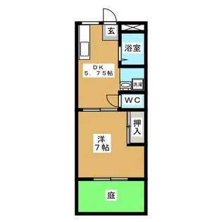 相原サンハイツ【1階】の間取り