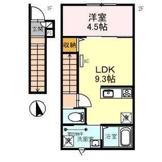 プレイス【2階】の間取り