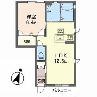 シャーメゾン青野【1階】の間取り