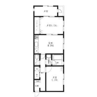岩崎マンション【2階】の間取り
