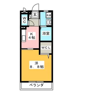 ラバンタール【1階】の間取り