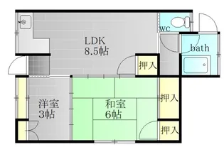 今井荘【2階】の間取り