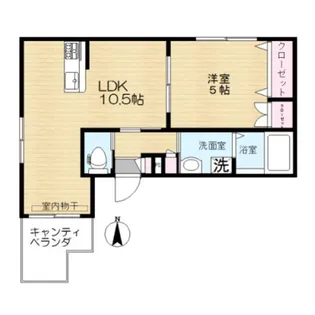 Villa 桜樹 East【2階】の間取り