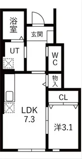 ブラストII【1階】の間取り