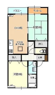 たんぽぽコーポ藤木A棟【1階】の間取り