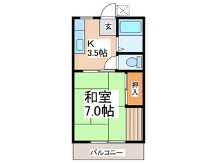 スカイハイツ【1階】の間取り