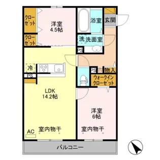 パン アンテリュール【2階】の間取り