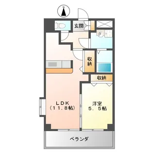 メゾン・ド・ルミエール【1階】の間取り