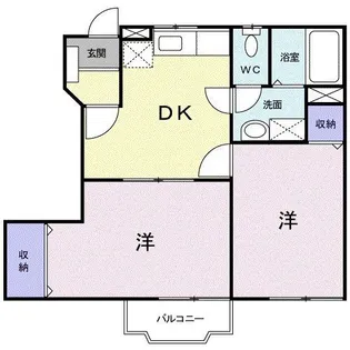 ラ・フルール【1階】の間取り
