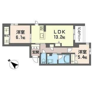 クアドリフォリオ浦和美園【3階】の間取り