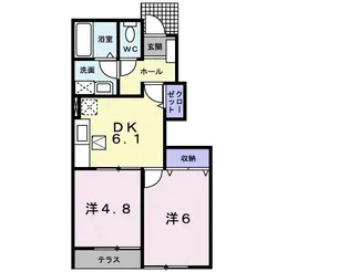 ラフレシールIII【1階】の間取り