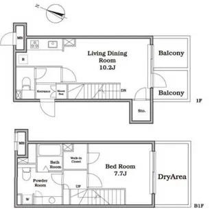 レジディア西新宿IIの間取り