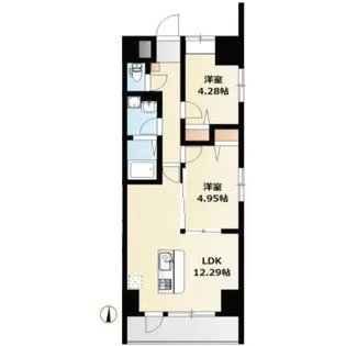 ミリアビタNo.42【6階】の間取り