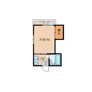 南ハイム(S)【1階】の間取り