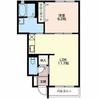 パストラルキノシタII B【1階】の間取り
