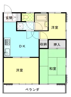 ハイツ中村【2階】の間取り