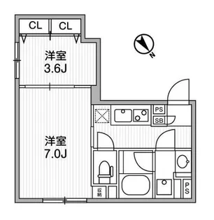 ラヴィエール滝野川【3階】の間取り