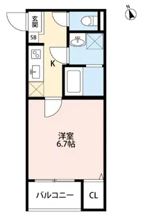 シュプレーム志木【2階】の間取り