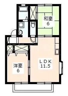 ヴィラ・サザンクロス【2階】の間取り