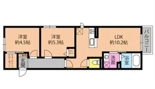GOLD HIMEII【1階】の間取り