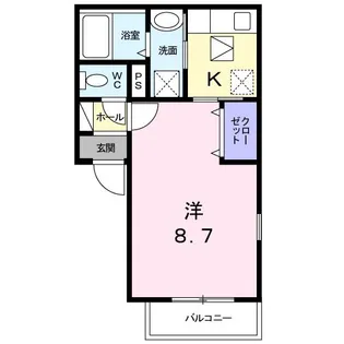 カーサ アミーゴ【1階】の間取り