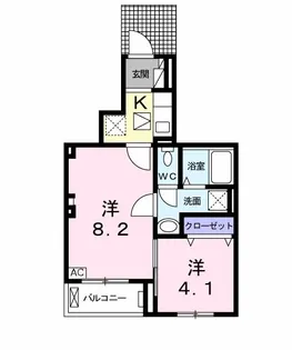 ルノン【1階】の間取り