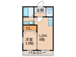 サンヴァイオレットV番館【2階】の間取り